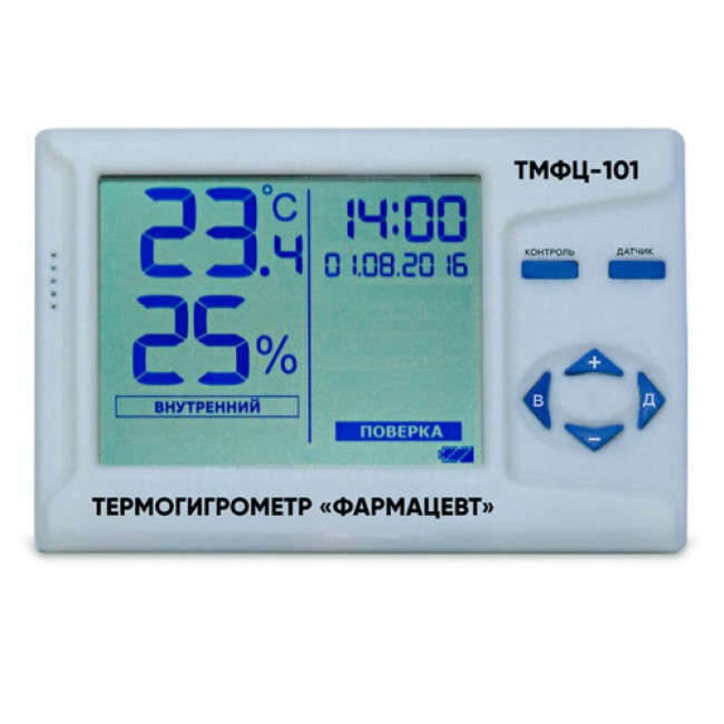 Термогигрометр Фармацевт ТМФЦ-101 фото